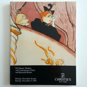 Christie's Auction Catalog, NY 1987 - Old Masters, Modern & Contemporary Prints
